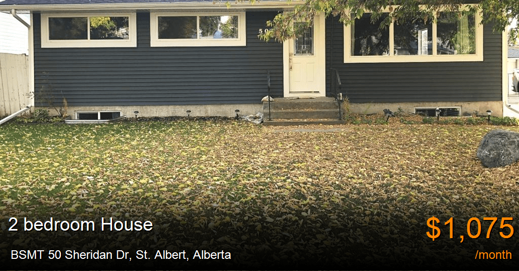 bsmt 50 sheridan dr, st. albert House for Rent