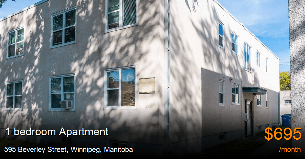 595 Beverley Street, Winnipeg Apartment for Rent