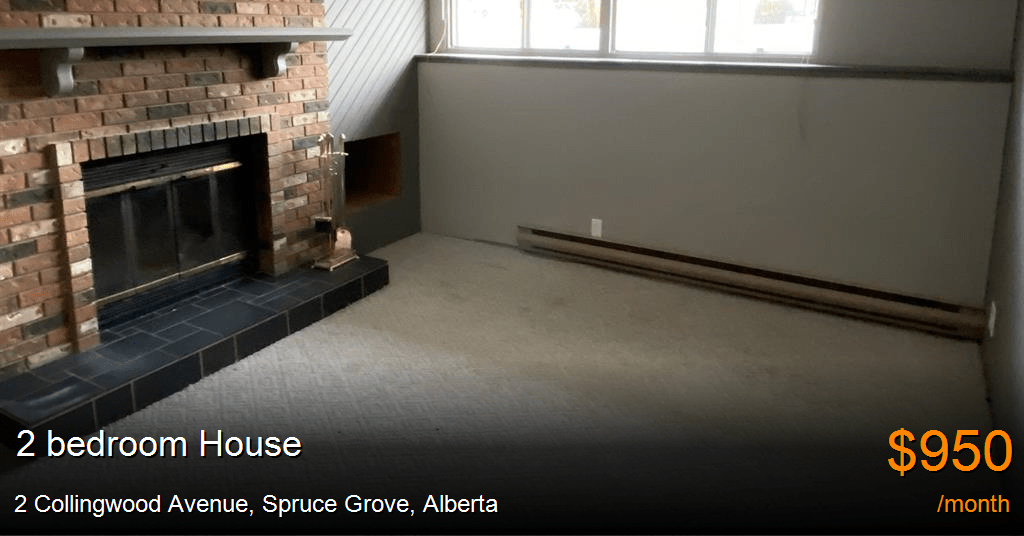 2 collingwood avenue, spruce grove House for Rent