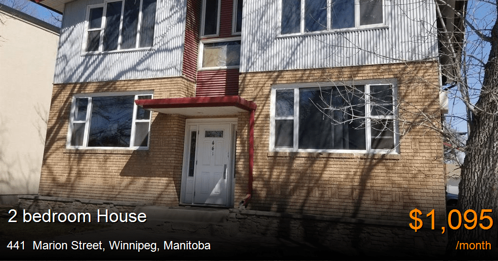 441 Marion Street, Winnipeg House for Rent