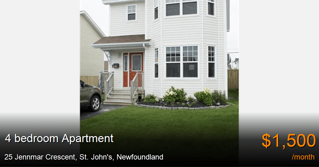 25 Jennmar Crescent, St. John's Apartment for Rent