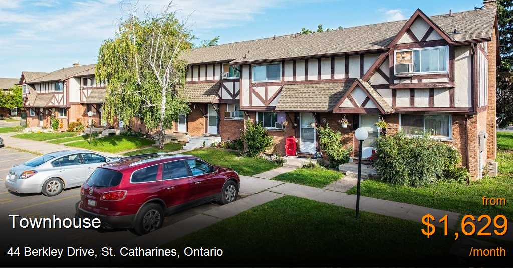 44 Berkley Drive, St. Catharines Townhouse for Rent