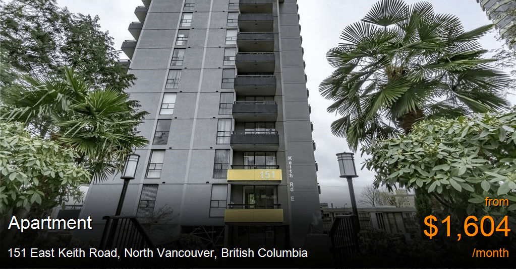 151 East Keith Road, North Vancouver Apartment for Rent