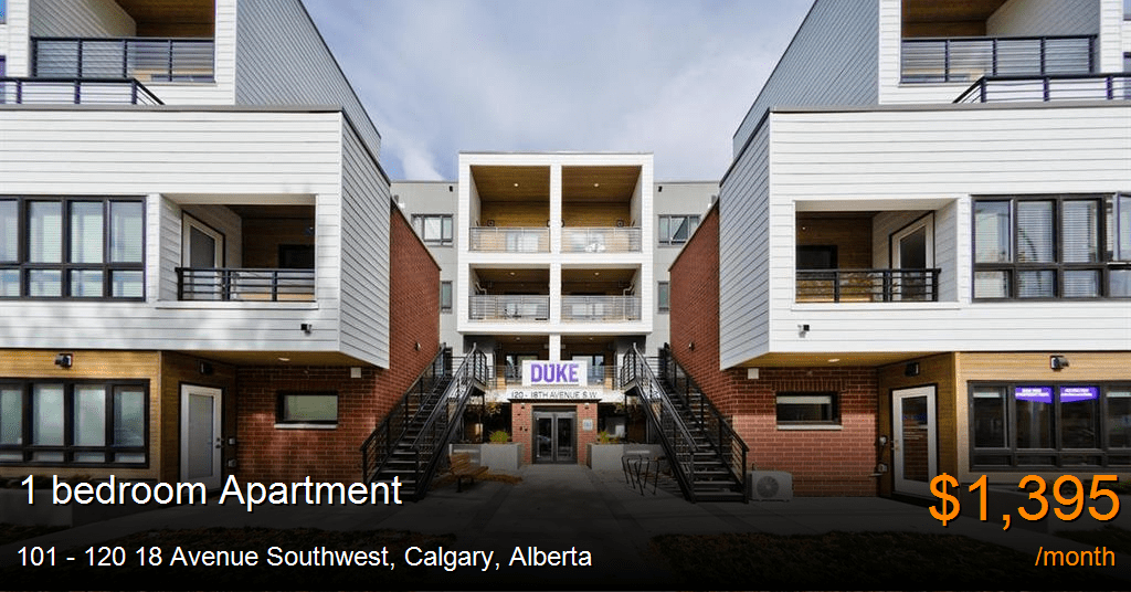 101 120 18 Avenue Southwest, Calgary Apartment for Rent