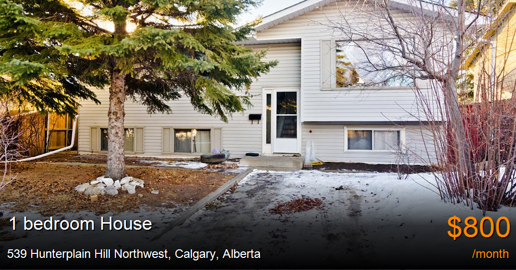 539 Hunterplain Hill Northwest, Calgary House for Rent