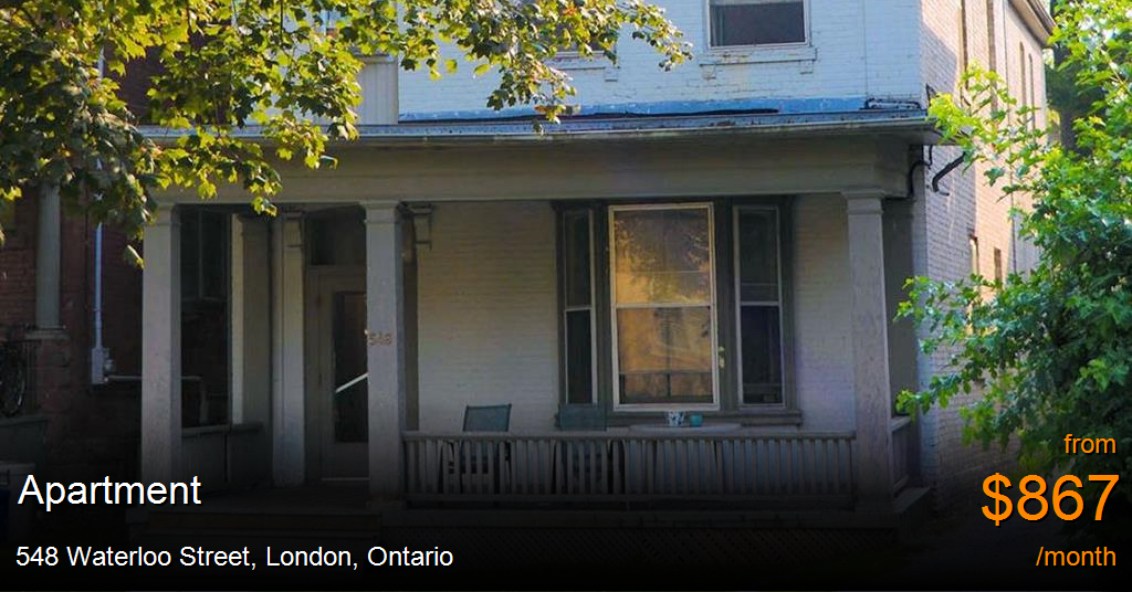 548 Waterloo Street, London Apartment for Rent