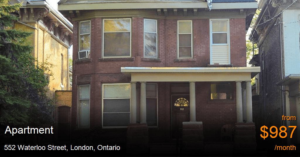 552 Waterloo Street, London Apartment for Rent