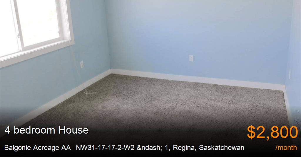 balgonie acreage aa nw3117172w2 1, regina House for Rent