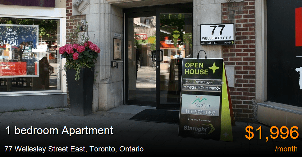 77 Wellesley Street East, Toronto Apartment for Rent