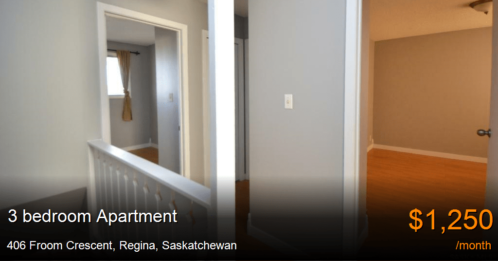 406 Froom Crescent, Regina Apartment for Rent