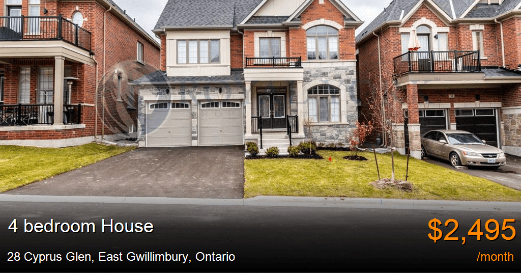 28 cyprus glen, east gwillimbury House for Rent
