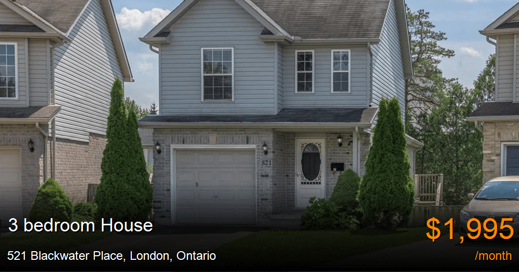 521 Blackwater Place, London House for Rent