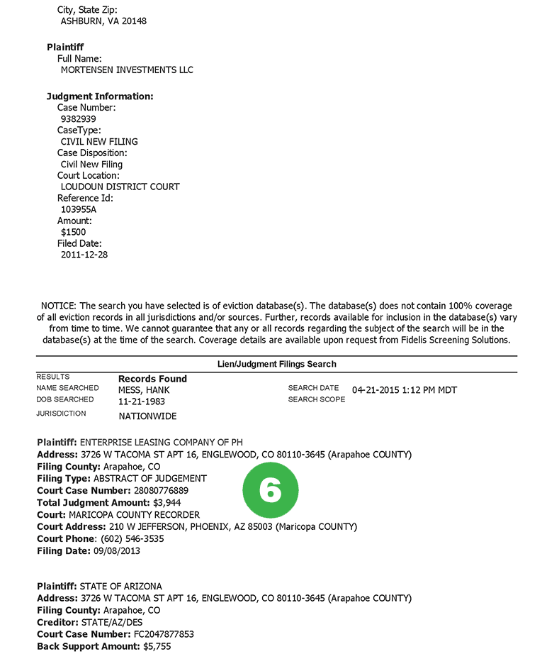 Background Screening First Advantage Background Check Sample Report