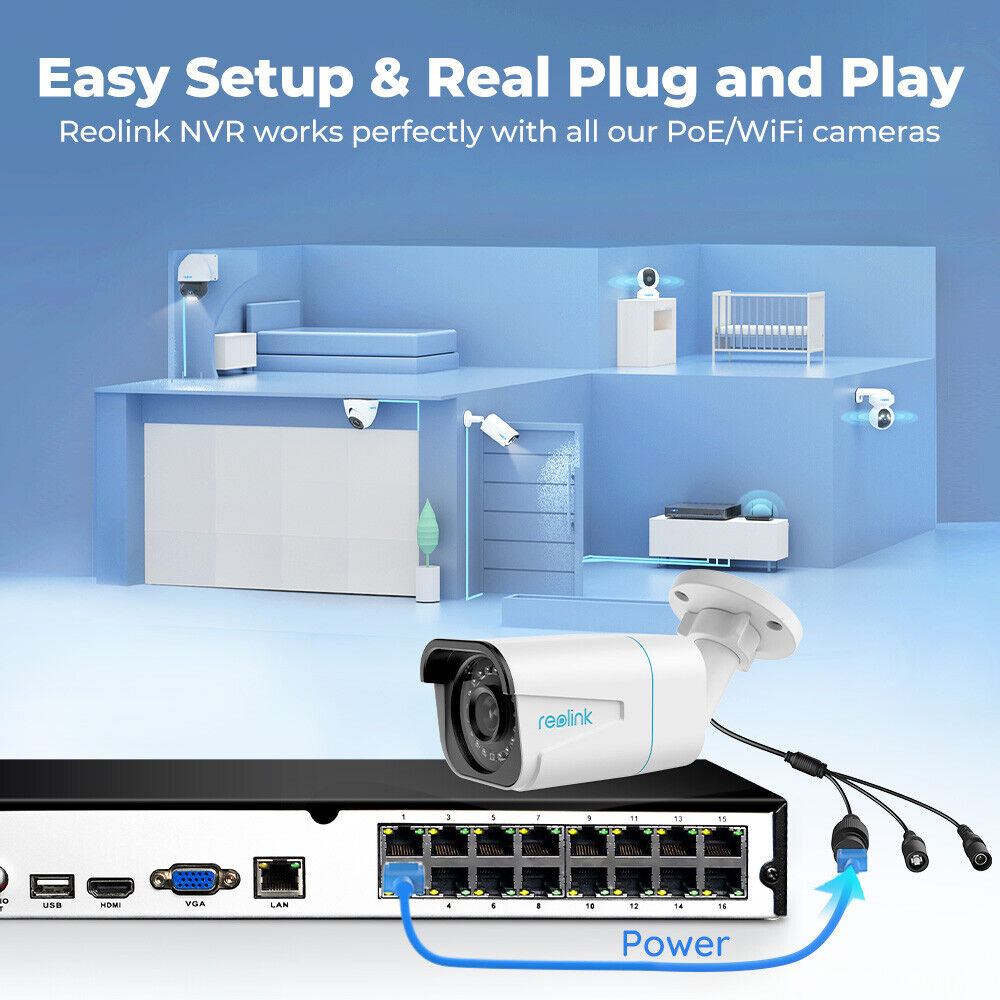 Reolink RLC833A NVR Kit Spotlight Optical Zoom Reolink Australia