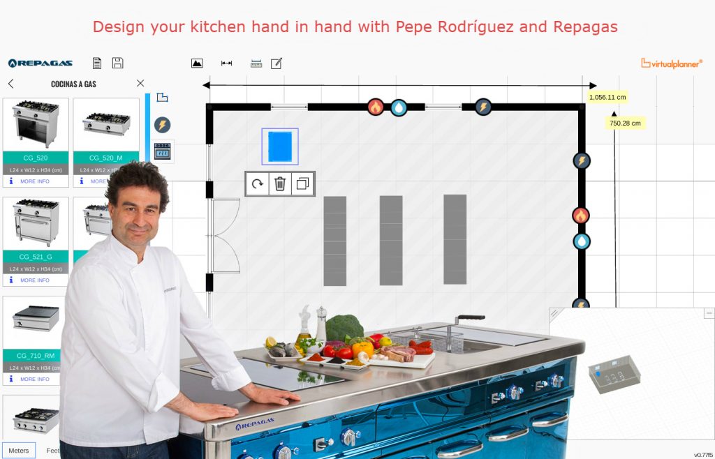Repagas Virtual Kitchen Designer, make your ideal kitchen come true