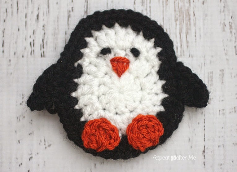 P is for Penguin Crochet Penguin Applique Repeat Crafter Me
