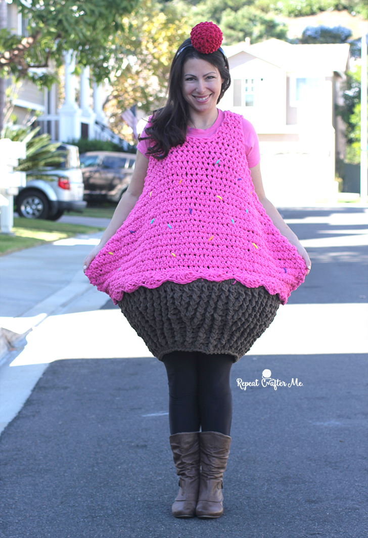 Crochet Cupcake Halloween Costume Repeat Crafter Me