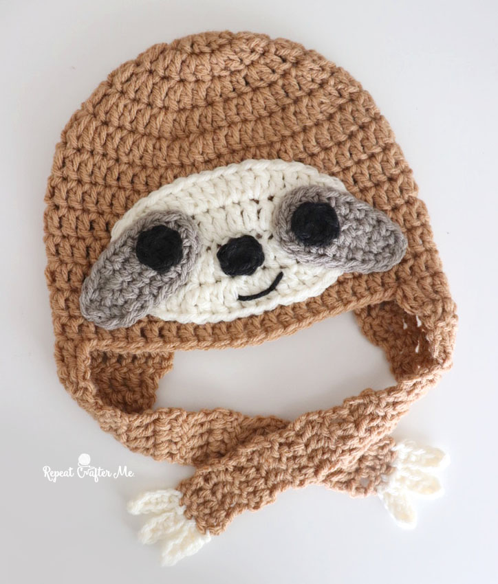 Crochet Sloth Hat Repeat Crafter Me