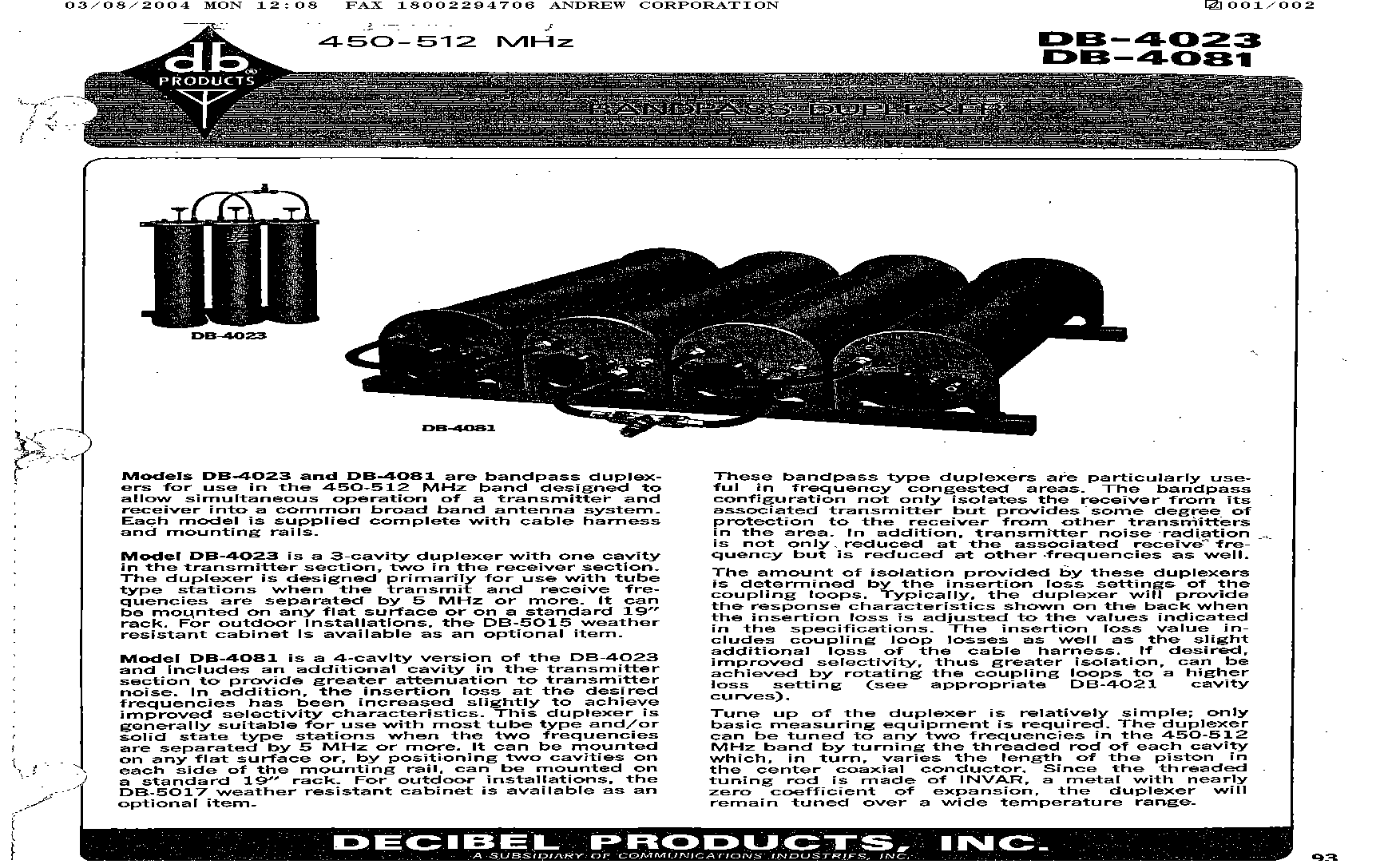 Antenna Systems Information