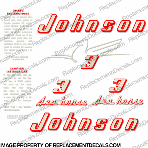 Johnson 1955 3hp Decals