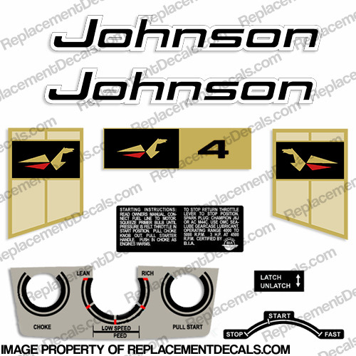 Johnson 1969 4hp Decals
