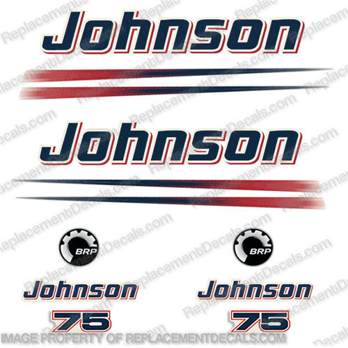 Johnson 75hp Decals
