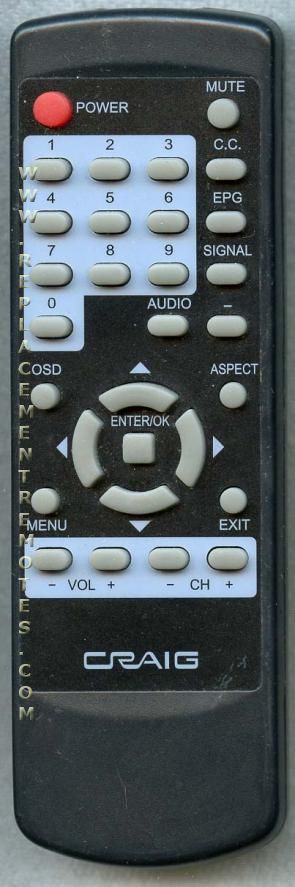 Buy CRAIG CG003 -CG-003 Digital TV Tuner Converter Box Remote Control