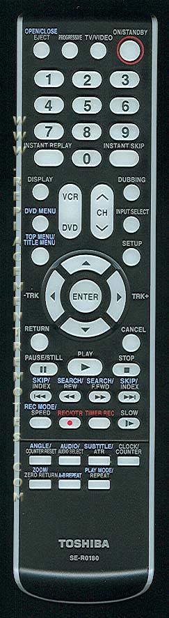 Buy Toshiba SE-R0180 SER0180 -72799194 DVD/VCR Combo Player DVD/VCR Remote