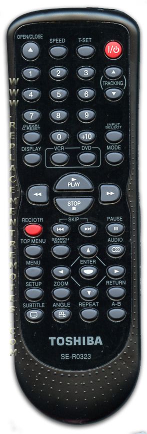 Buy Toshiba SER0323 -79105743 DVD/VCR Combo Player DVD/VCR Remote Control