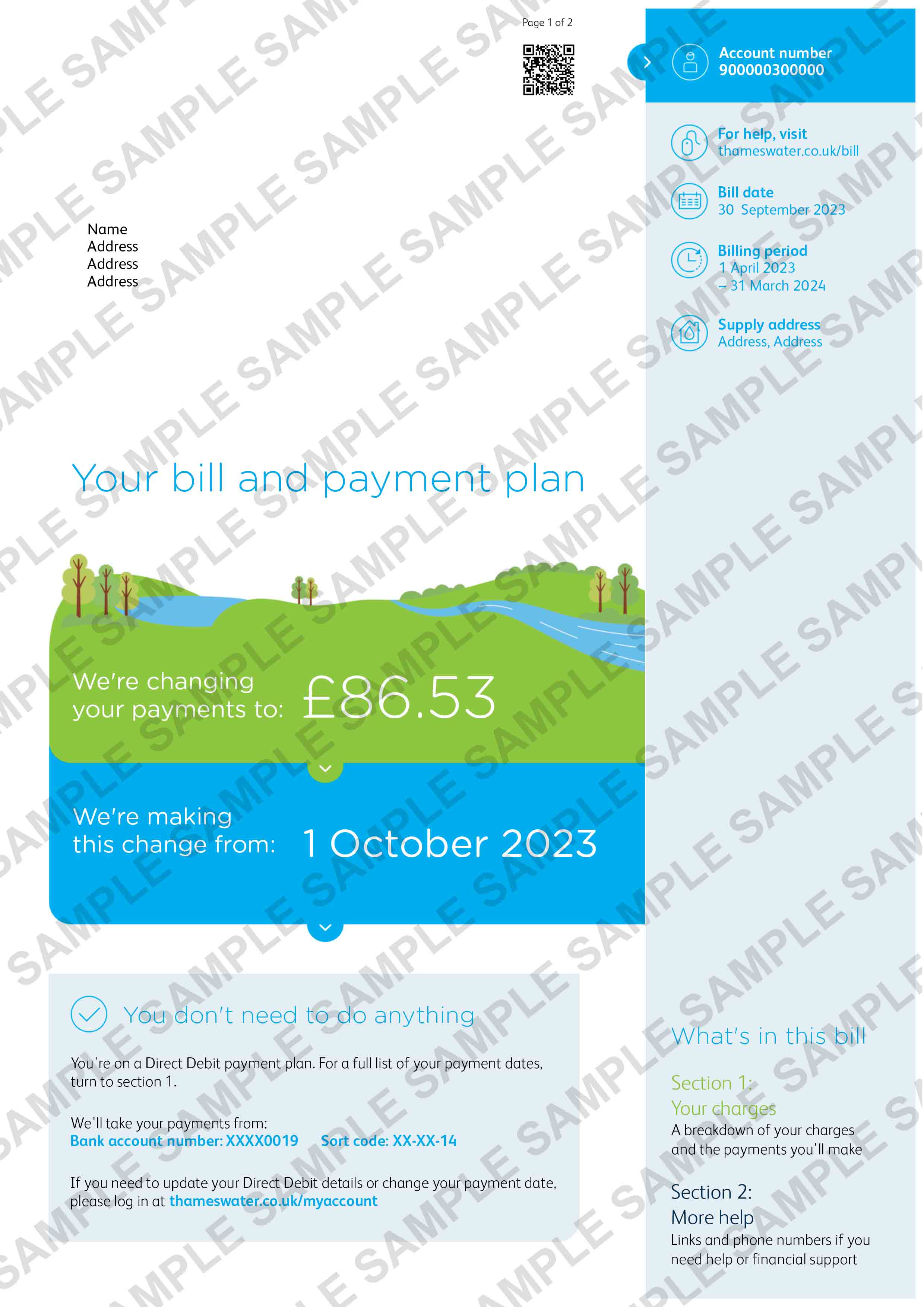 Create Thames Water Bills Various Templates Available
