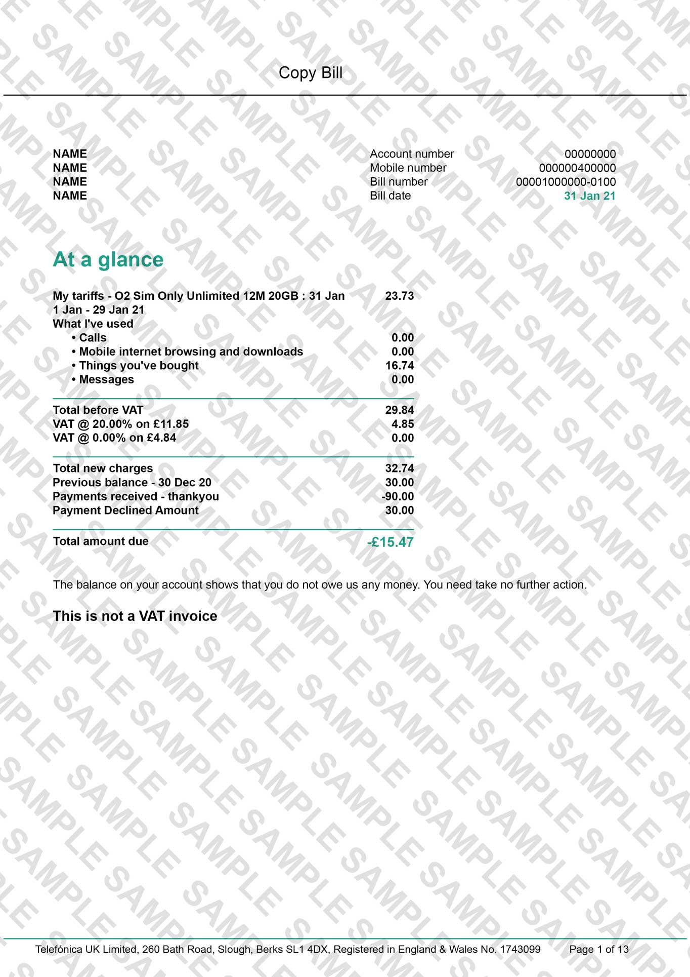 Sample Online Documents