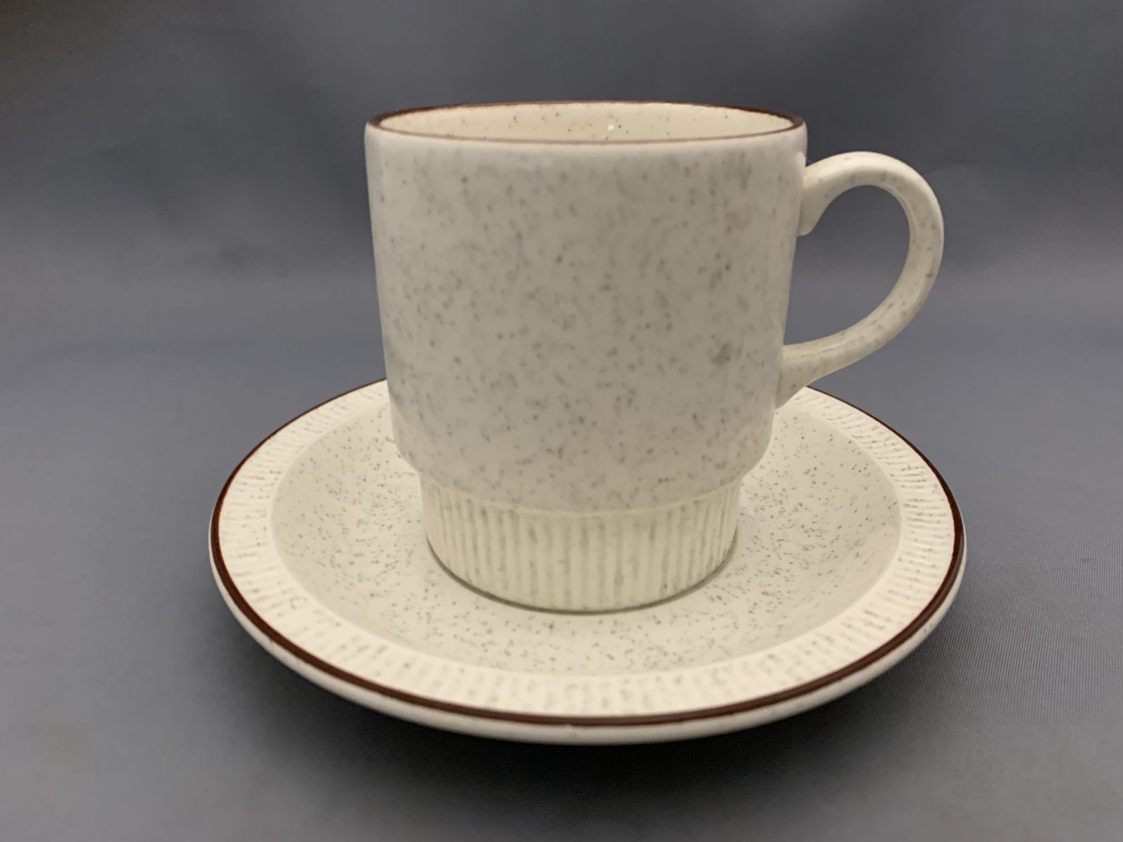 Poole Pottery Parkstone Narrow Rim Vintage Tea Cup and Saucer