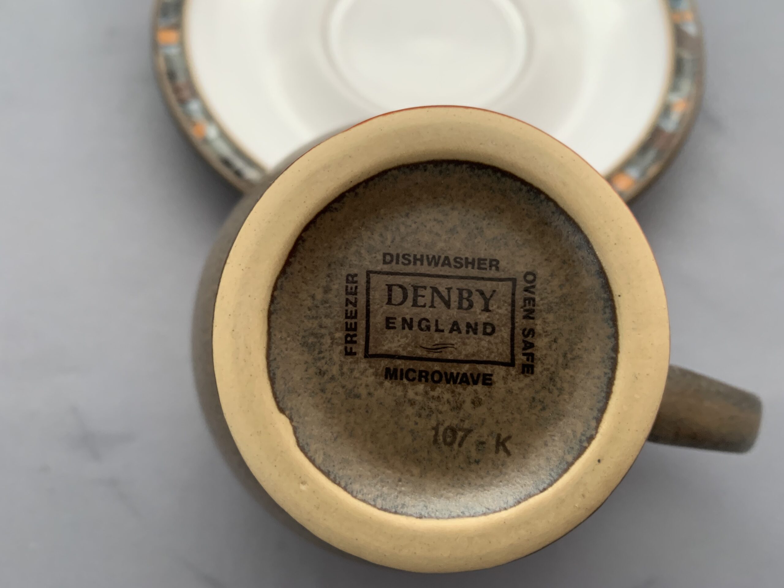 Denby Stoneware Marrakesh Tea Cup and Saucer. Replace Your Plates