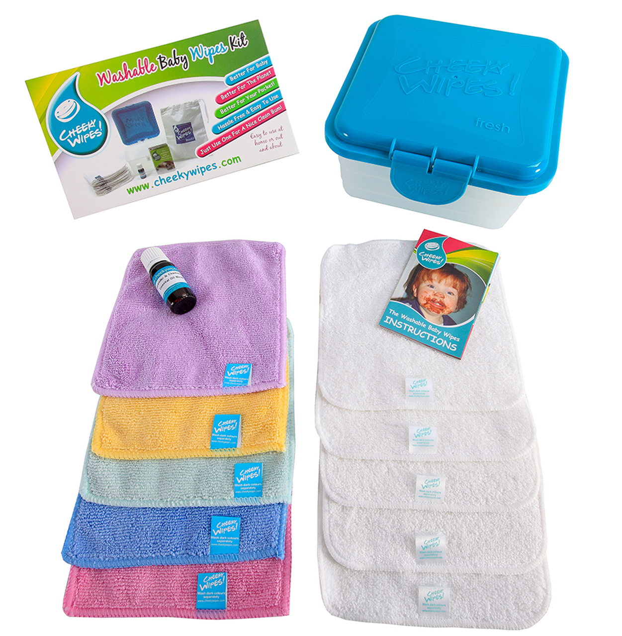 Baby Cloth Wipes White