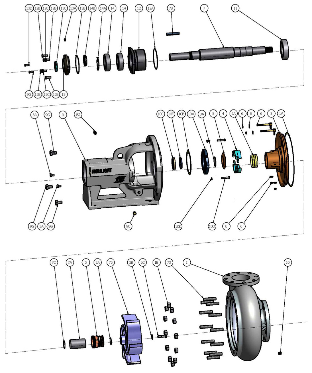 Standard Centrifugal Pumps 4x3x13 Replicate Pump