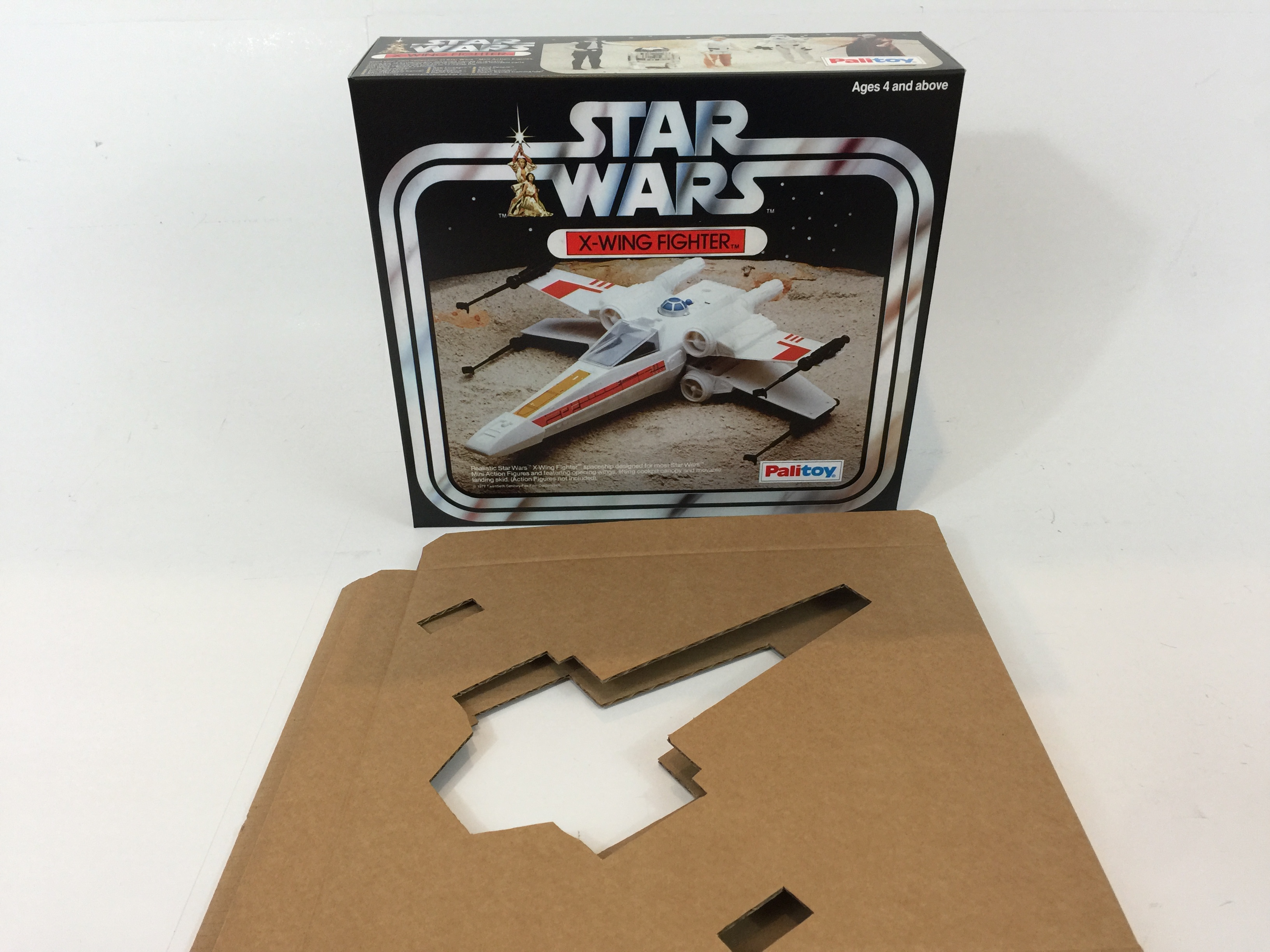 Replacement Vintage Star Wars Palitoy XWing box and inserts