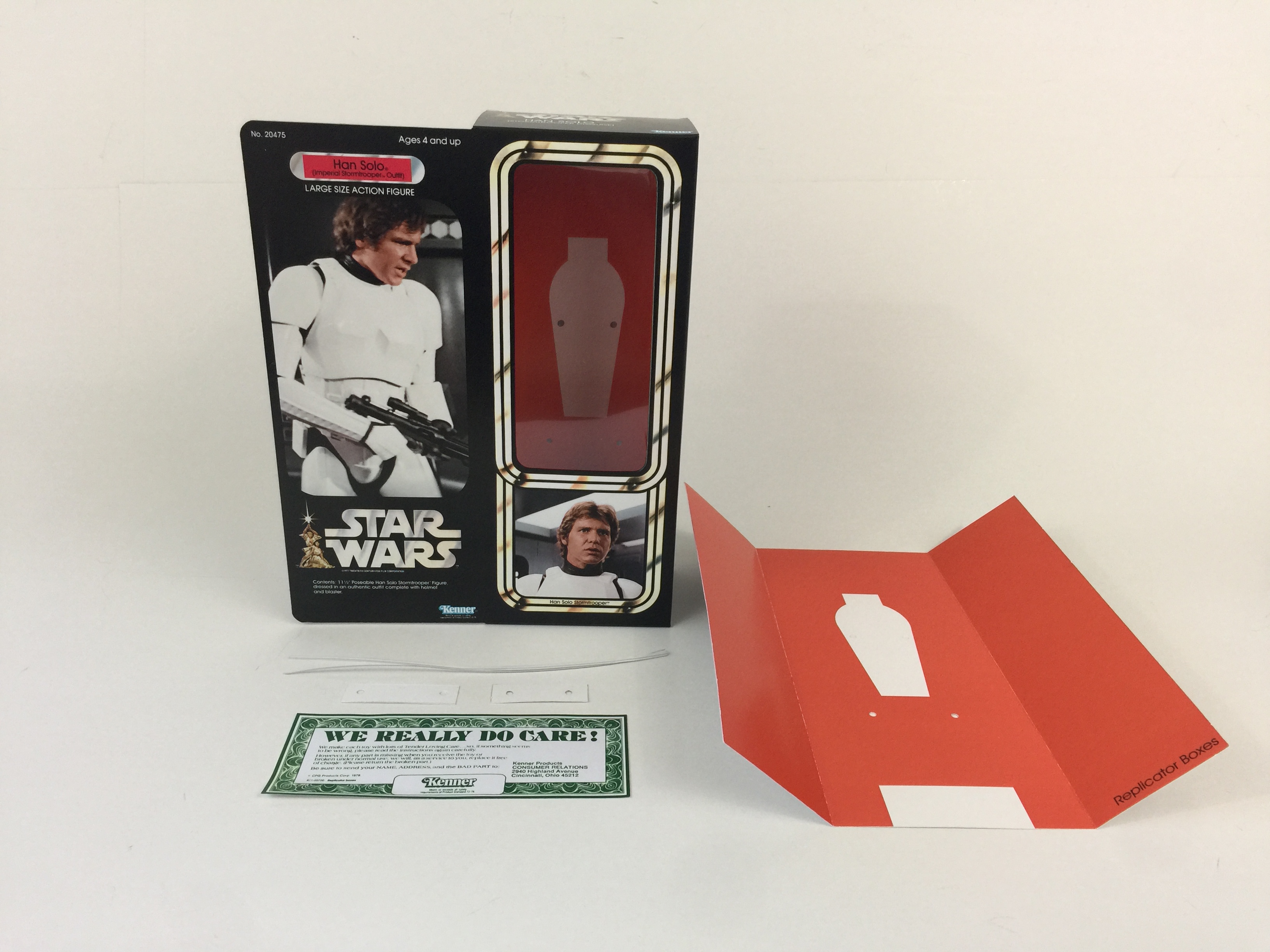 Custom Vintage Star Wars 12" Han Solo Stormtrooper Disguise box and