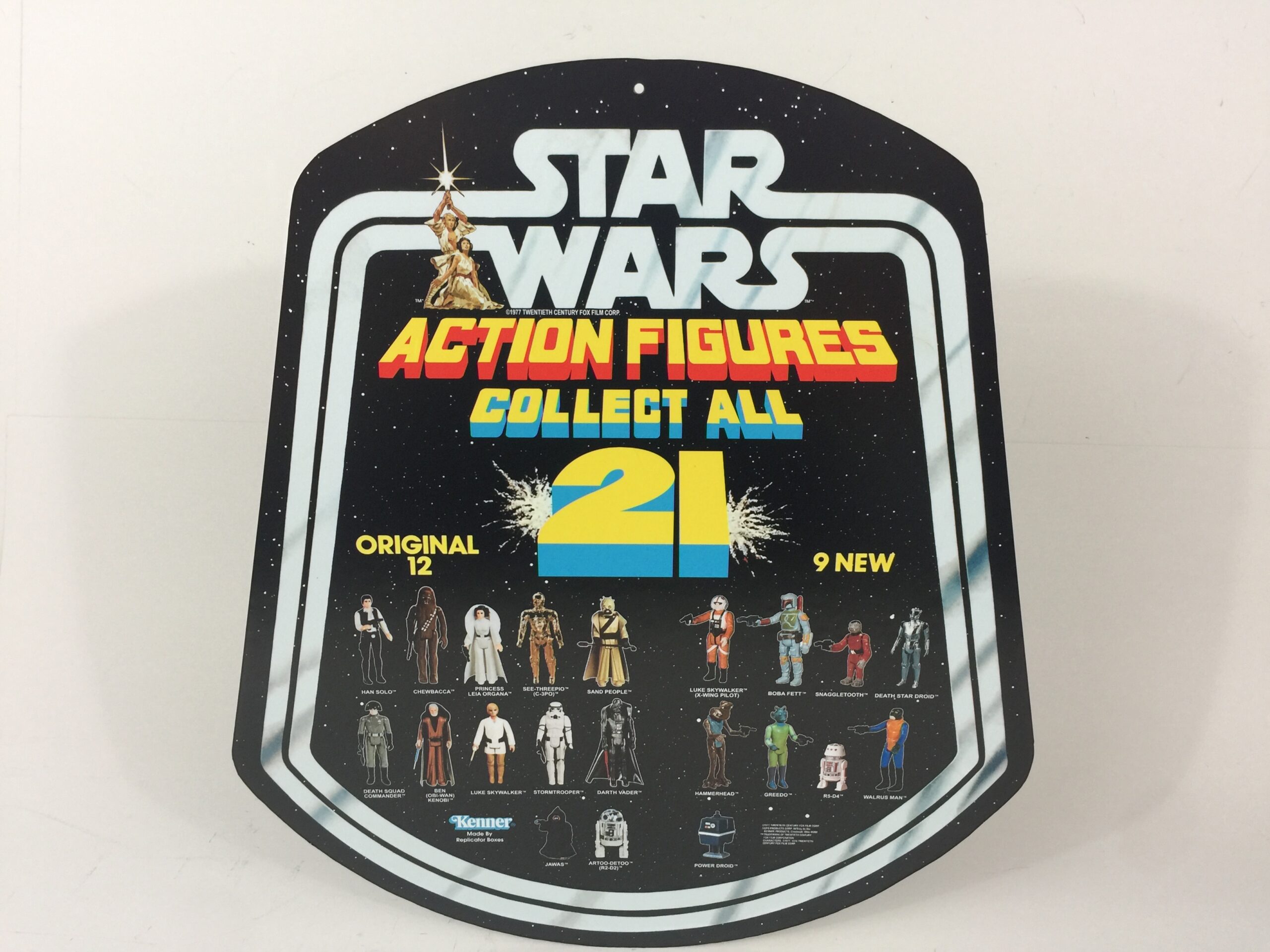 Reproduction Vintage Star Wars Collect All 21 Figures shop store double