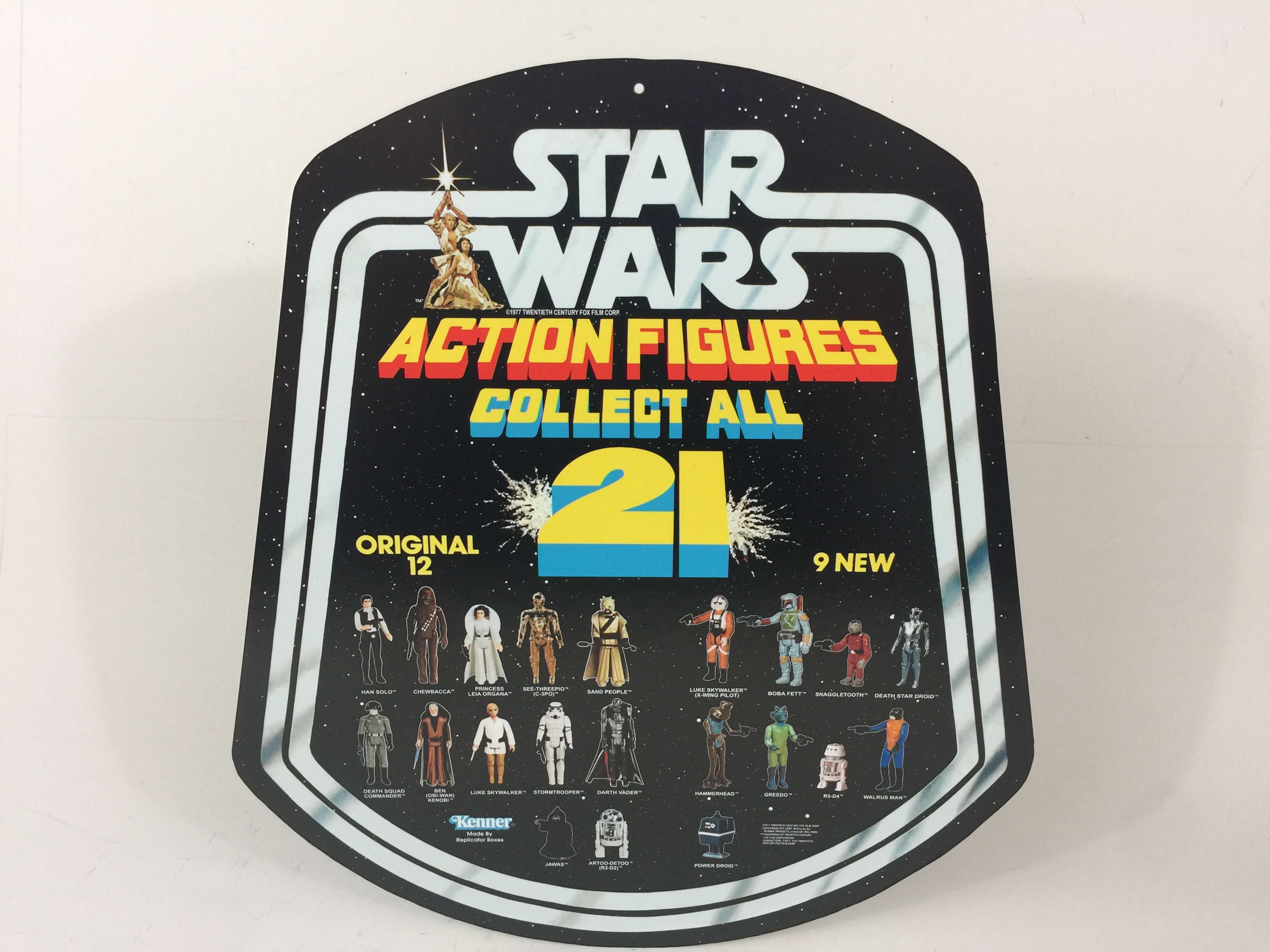 Reproduction Vintage Star Wars Collect All 21 Figures shop store double