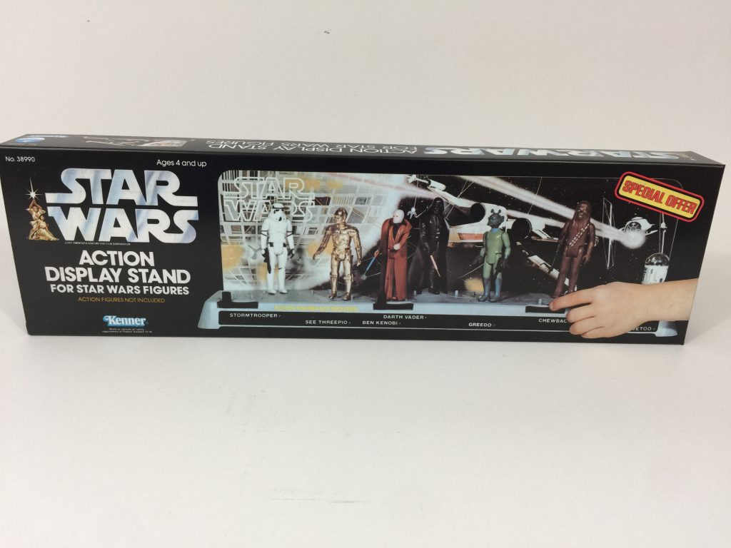 Replacement Vintage Star Wars Display Stand Box and Backdrop