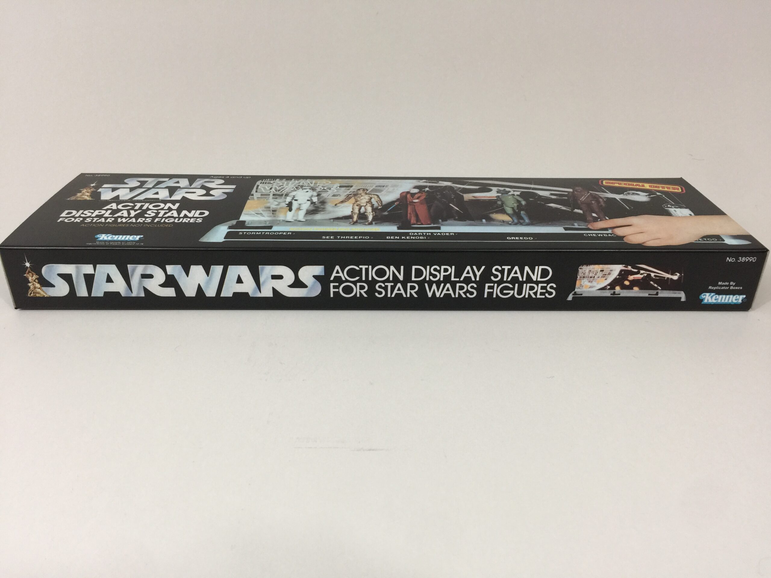 Replacement Vintage Star Wars Display Stand Box and Backdrop