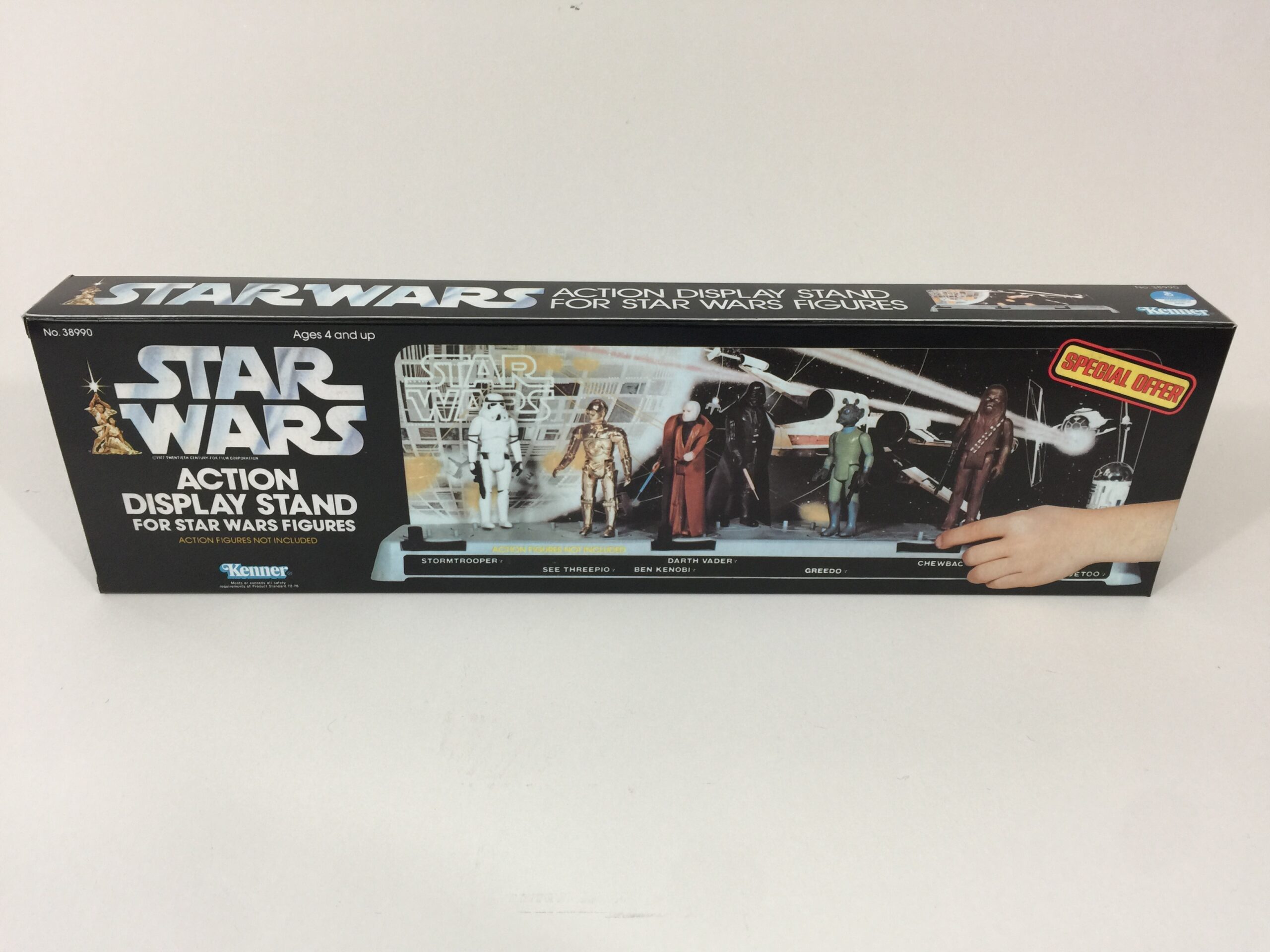 Replacement Vintage Star Wars Display Stand Box and Backdrop