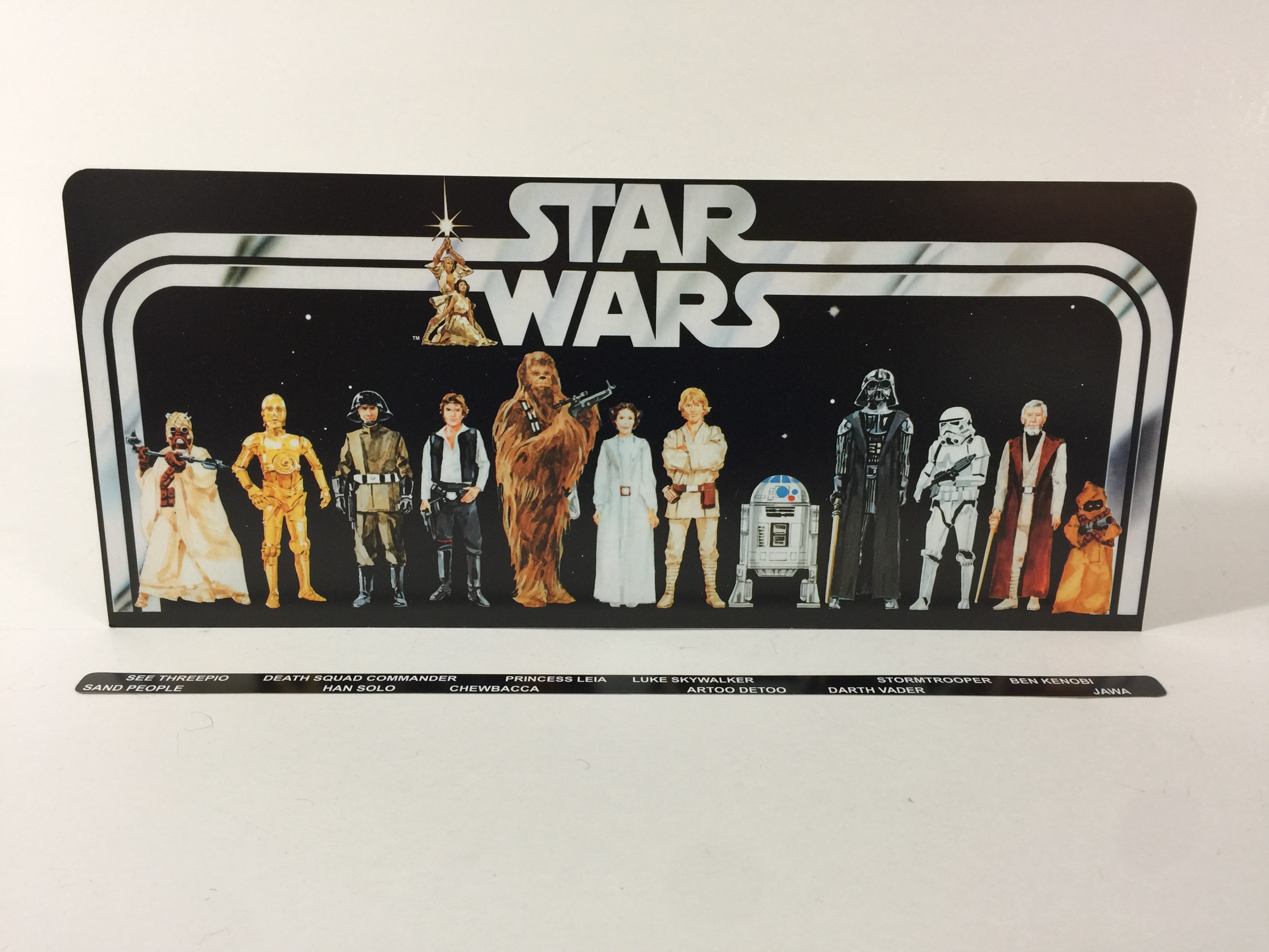 Custom Vintage Star Wars Early Bird Mail Away display backdrop and