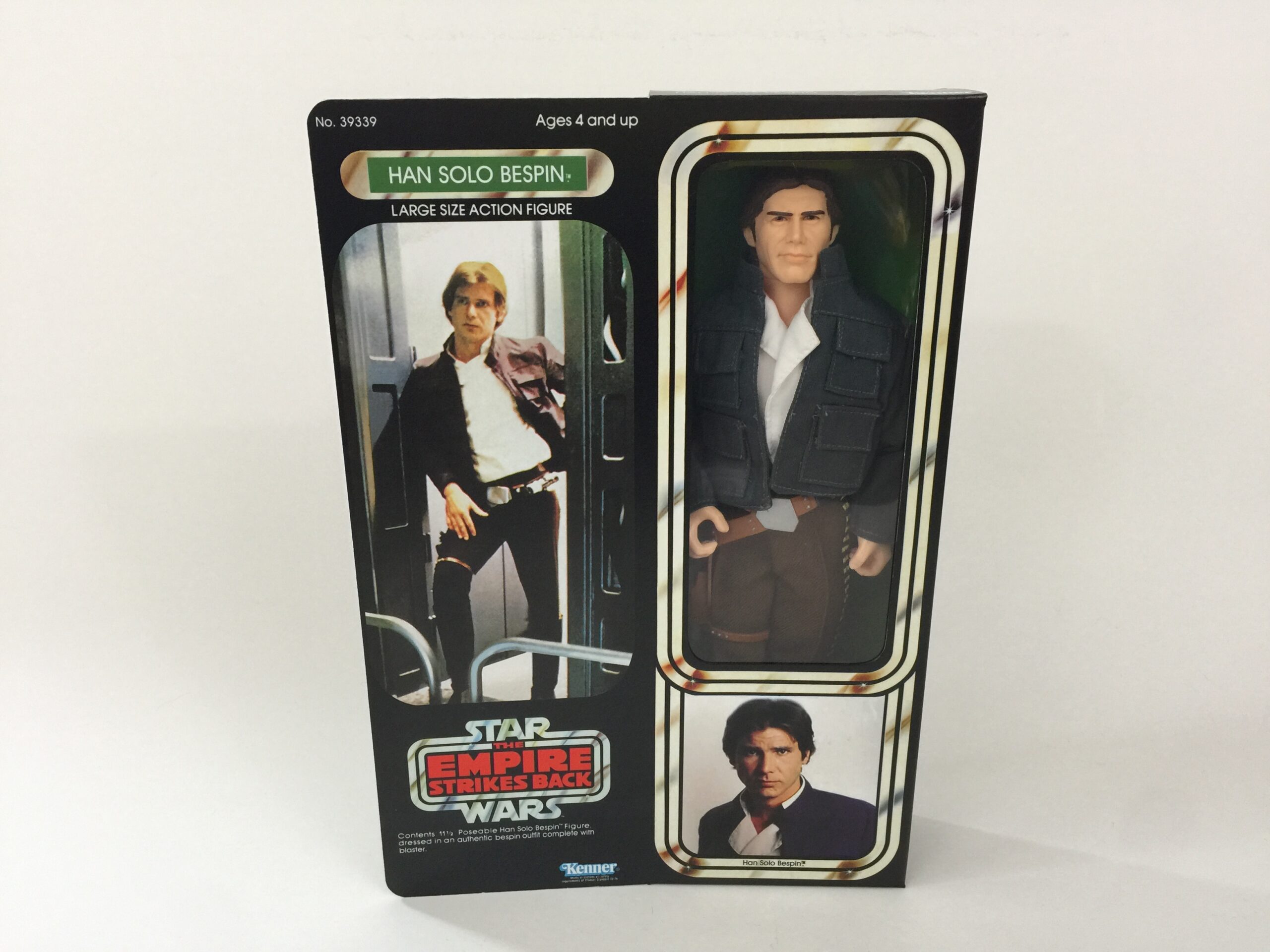 Custom Vintage Star Wars The Empire Strikes Back 12" Han Solo Bespin box and inserts for the