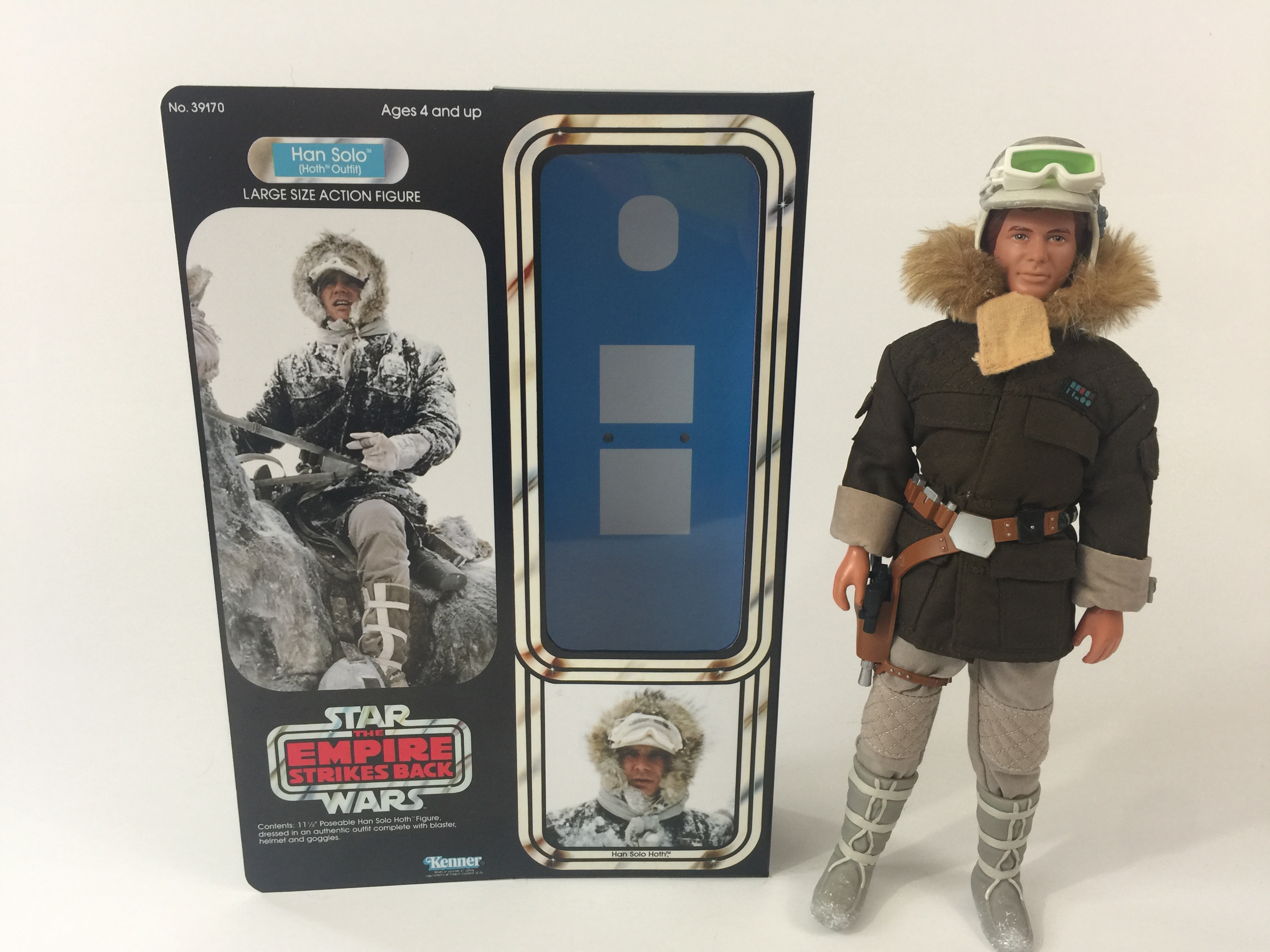 Custom Vintage Star Wars The Empire Strikes Back 12" Han Solo Hoth box and inserts
