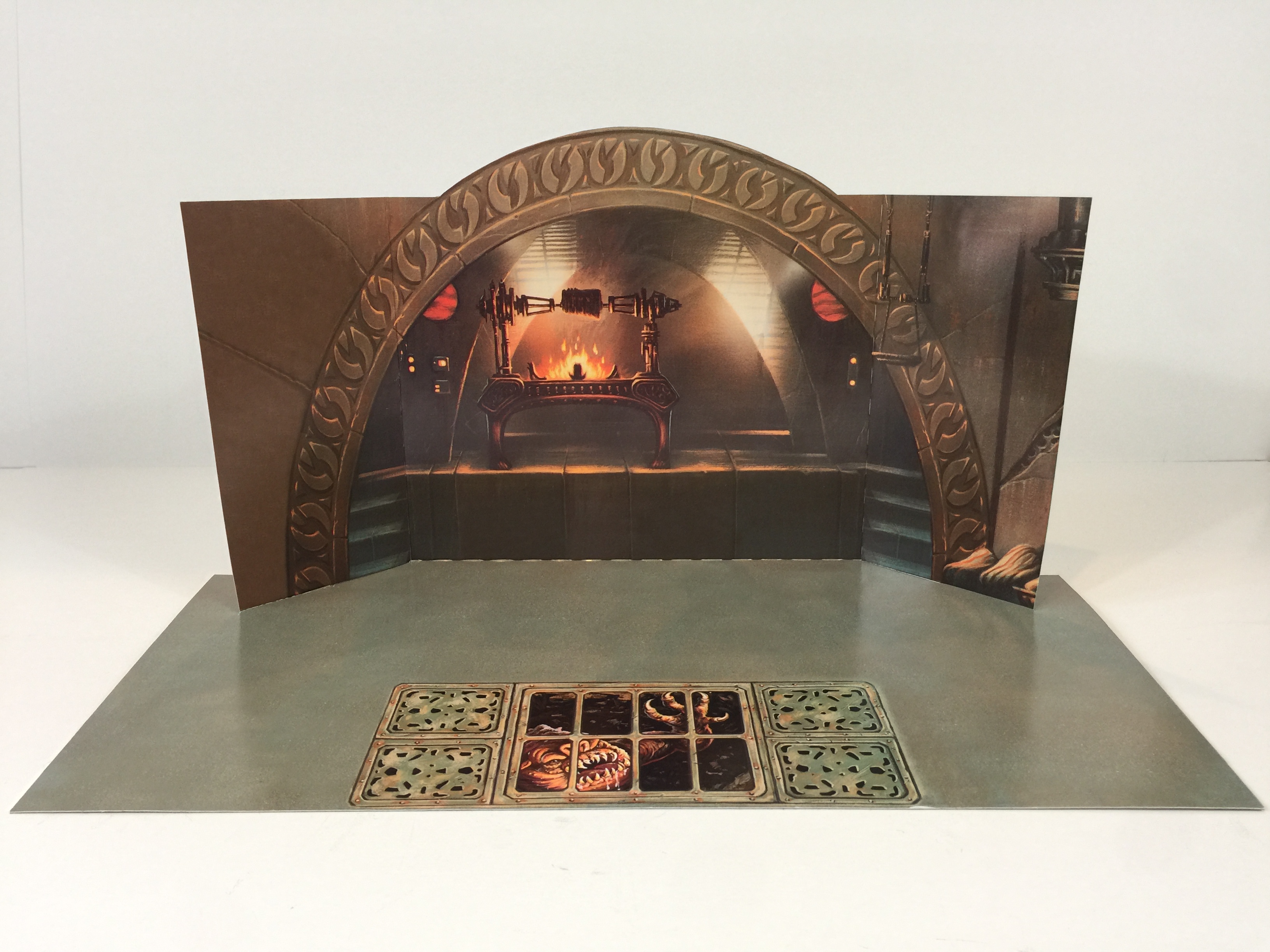 Custom Vintage Star Wars Jabba The Hutt Palace backdrop for diorama