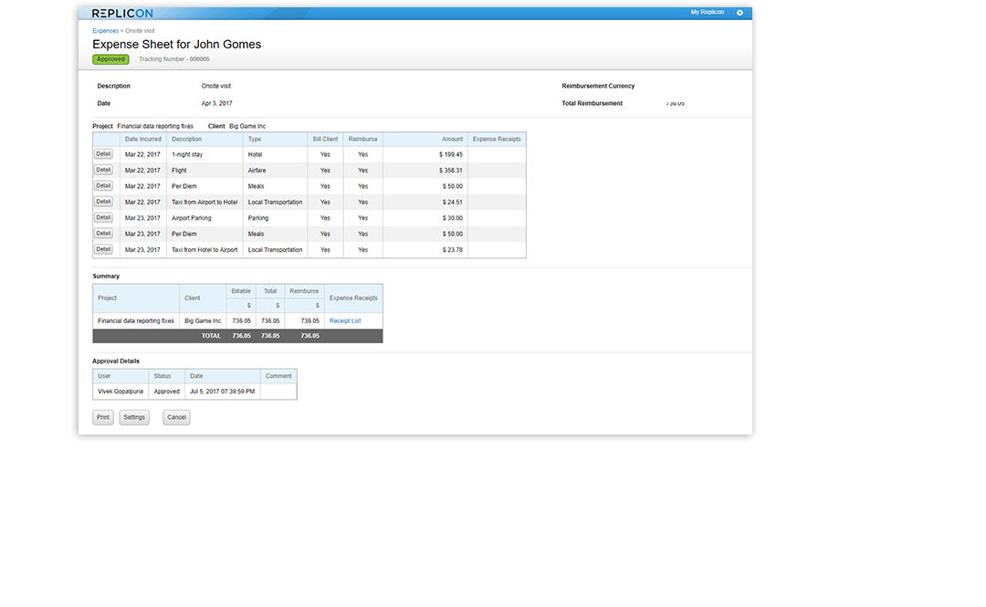 Business Expense Tracker Track and Reimburse Project Expenses