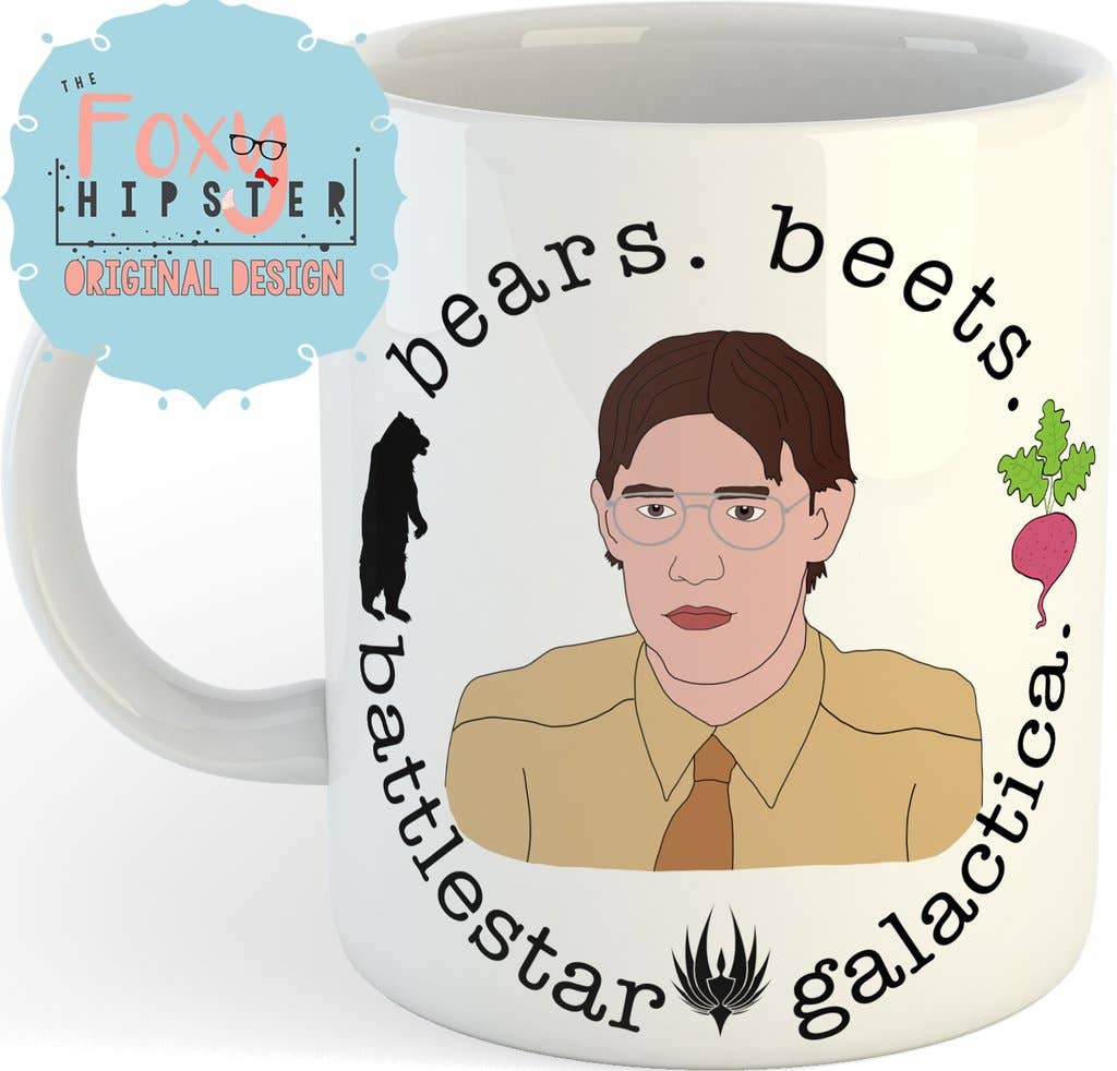 Bears Beets Battlestar Galactica 11oz Coffee Mug The Office RePop Gifts