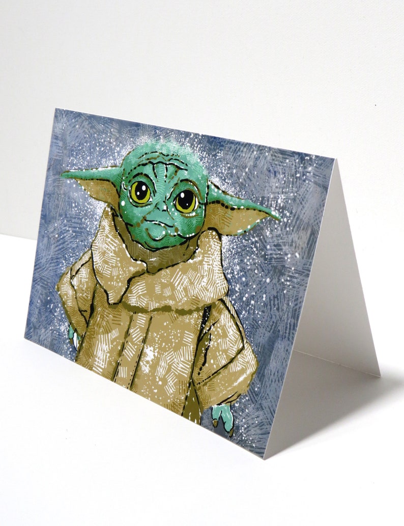 RePop Gifts Baby Yoda Art Card