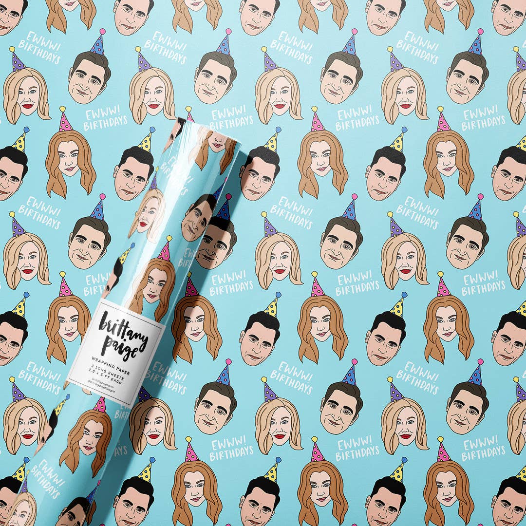 RePop Gifts Shitty Birthday Wrapping Paper